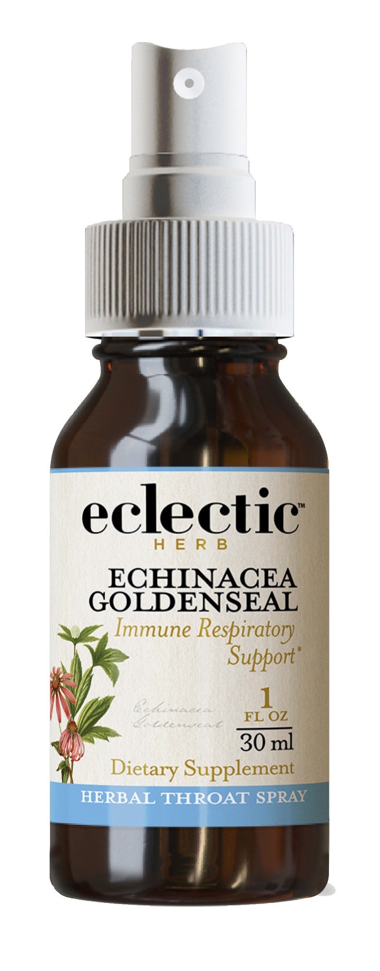 Eclectic Herb Echinacea Goldenseal Throat Spray - Orange 1 oz Liquid