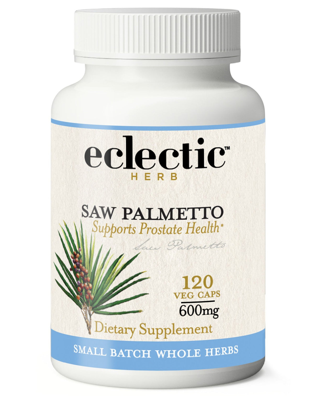 Eclectic Herb Saw Palmetto 600mg Freeze-Dried 120 VegCap