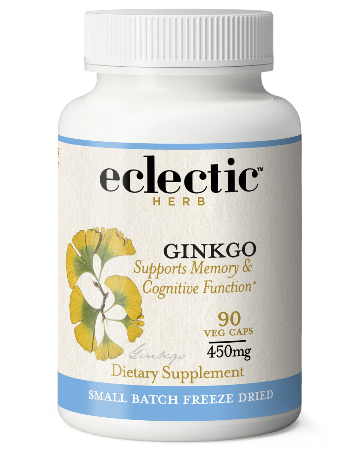 Eclectic Herb Ginkgo Biloba 500mg Freeze-Dried 90 VegCap