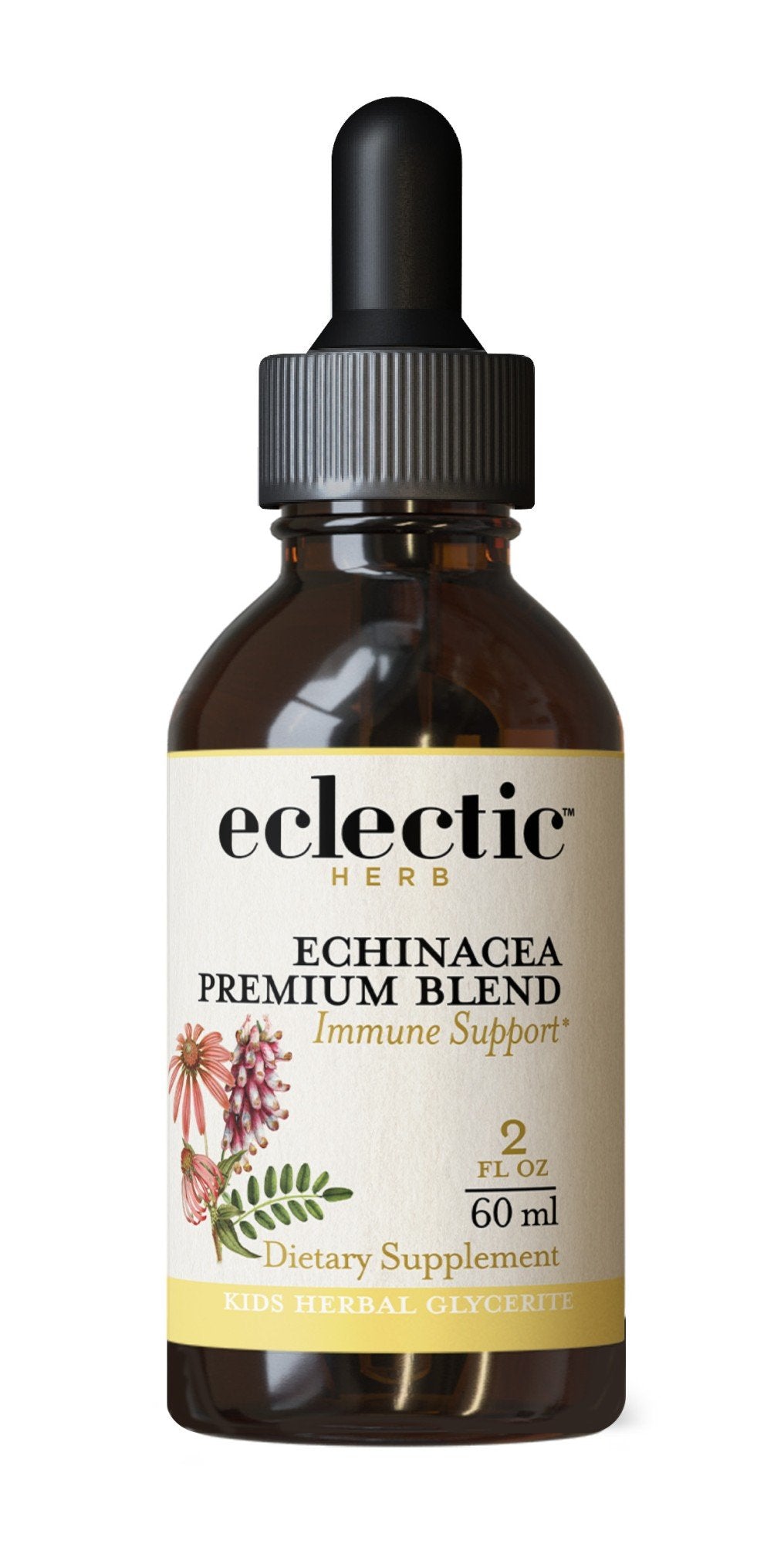 Eclectic Herb Echinacea Premium Blend Kids Blackberry Flavor 2 oz Liquid