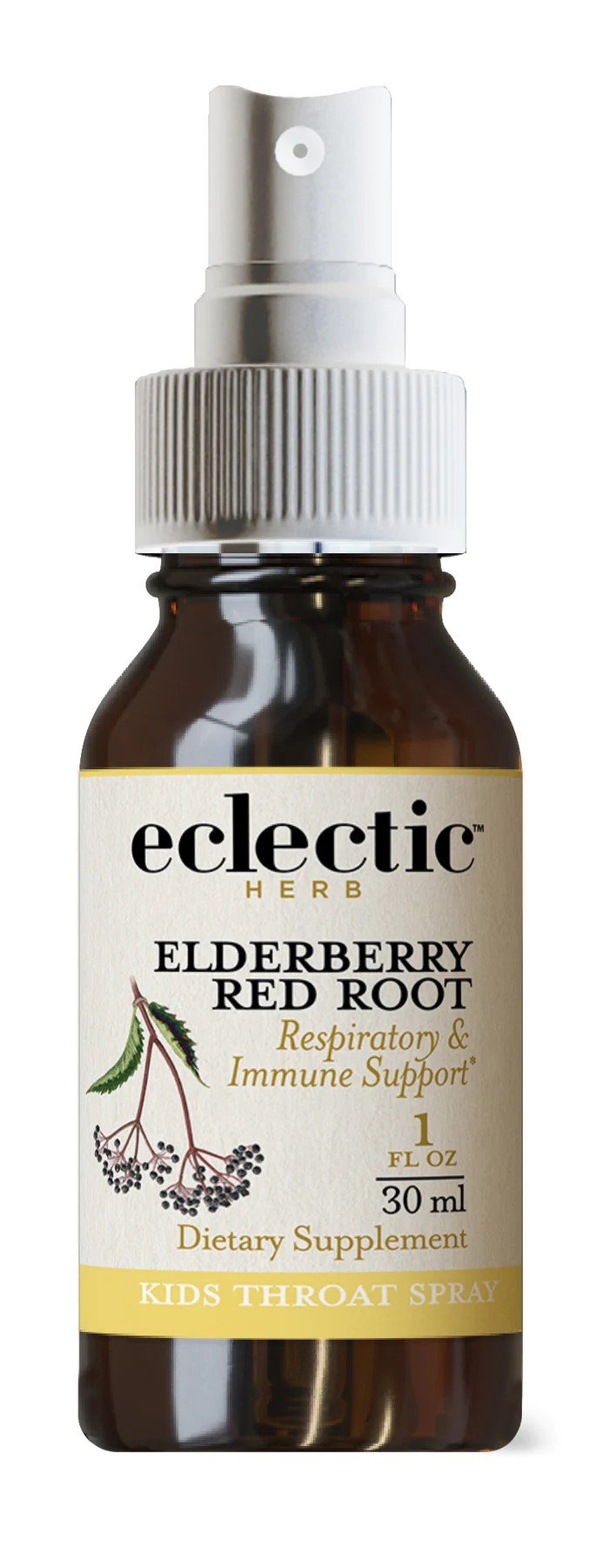 Eclectic Herb Kids Elderberry-Red Root Throat Spray 1 oz Liquid