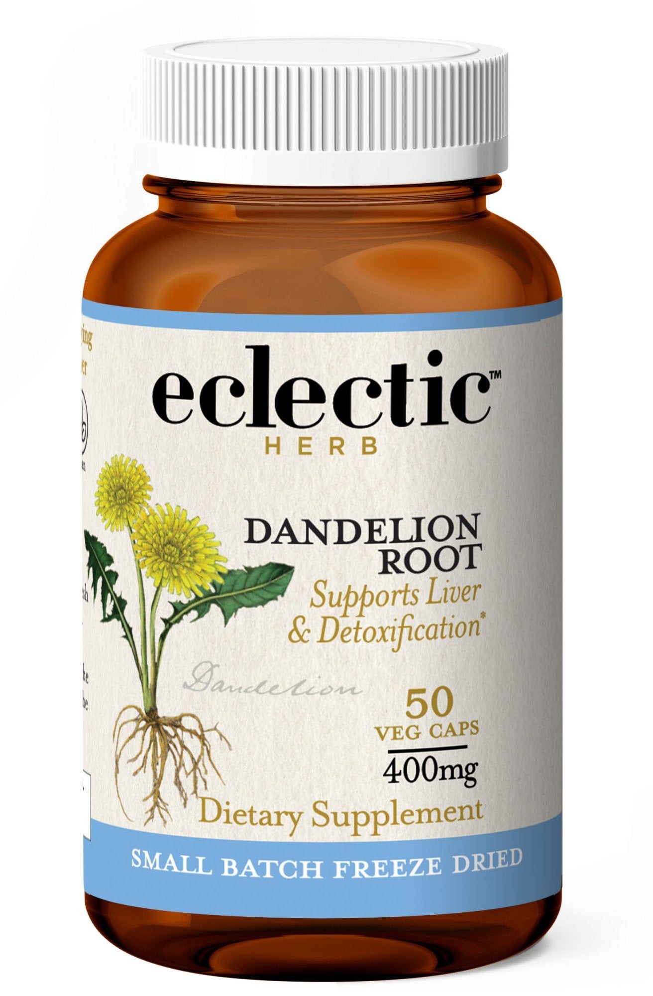 Eclectic Herb Dandelion Root Freeze Dried 50 VegCap