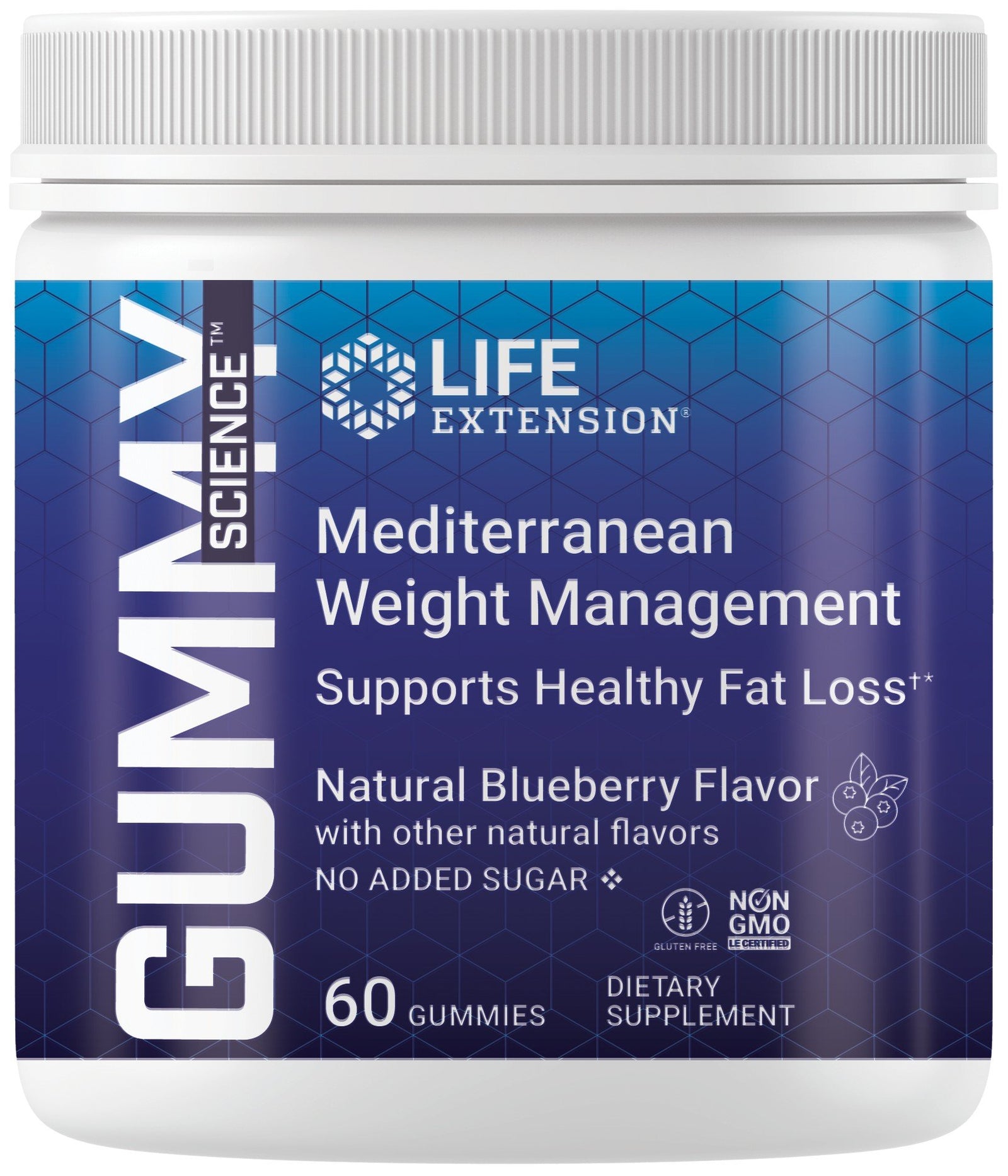 Life Extension Gummy Science Mediterranean Weight Management 60 Gummy