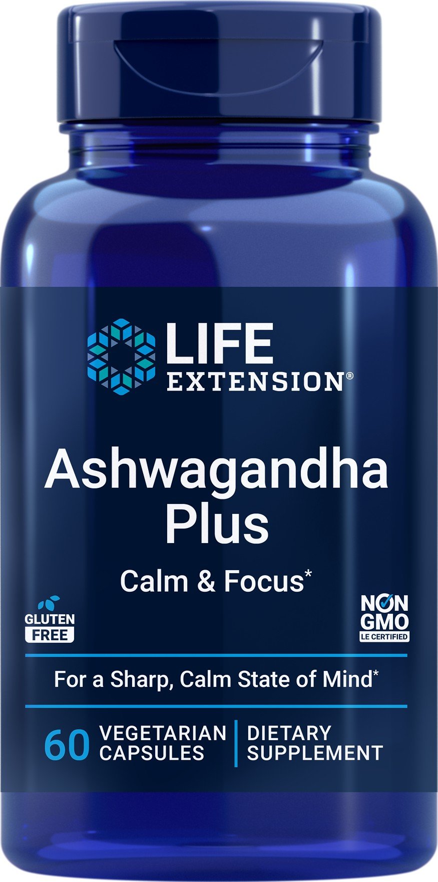 Life Extension Ashwagandha Plus Calm & Focus 60 VegCap