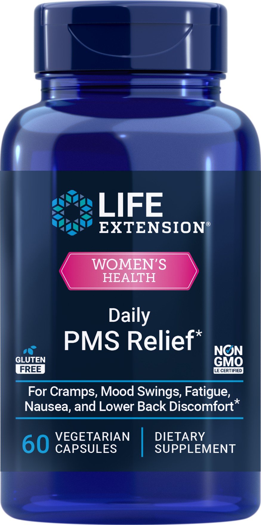 Life Extension Daily PMS Relief 60 Vegetarian Capsules