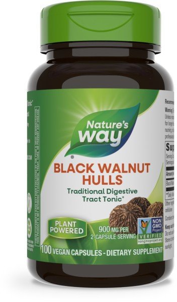 Nature&#39;s Way Black Walnut Hulls 100 Capsule