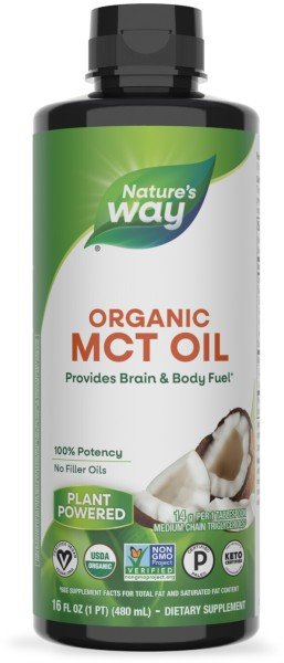 Nature&#39;s Way MCT Oil From Coconut 16 oz Liquid