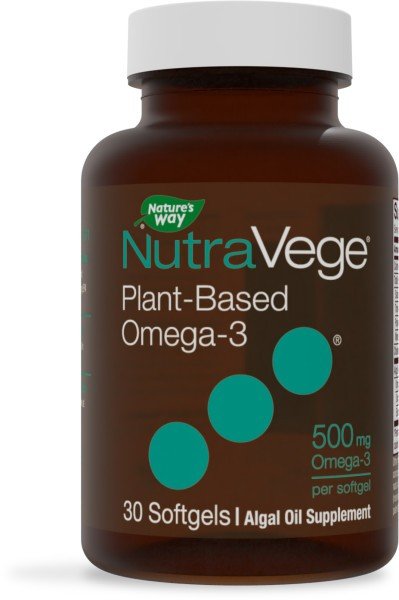 Nature&#39;s Way NutraVege Omega-3 Plant 500 mg 30 Softgel