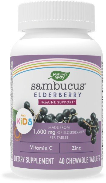 Nature&#39;s Way Sambucus Kids Chewable 40 Chewable