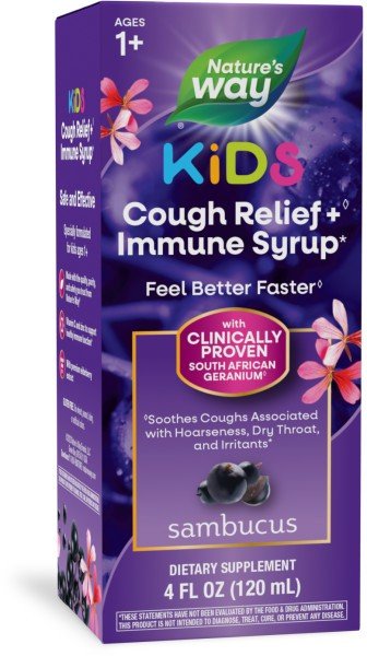 Nature&#39;s Way Sambucus Relief Kids Syrup 4 oz Liquid