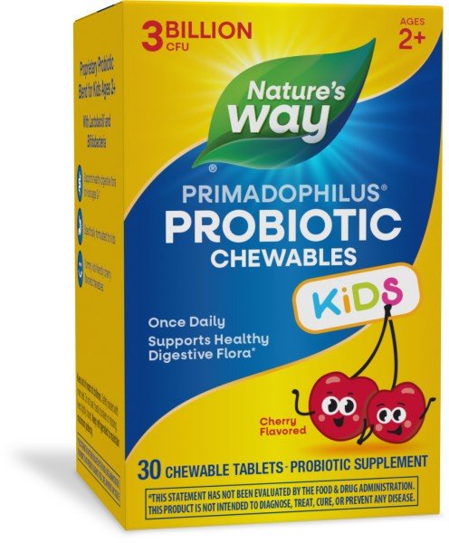 Nature's Way Primadophilus Kids Chewable Cherry 30 Chewable