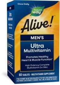 Nature&#39;s Way Alive Once Daily Mens Ultra Potency 60 Tablet