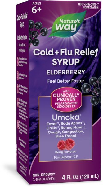 Nature&#39;s Way Umcka Elderberry Syrup 4 oz Liquid