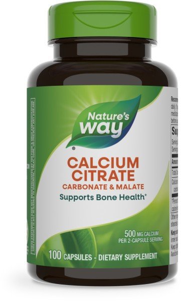 Nature's Way Calcium Citrate (Carbonate & Malate) 100 Capsule