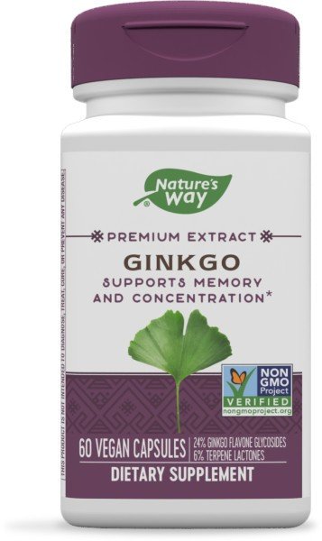 Nature's Way Ginkgo Standardized 60 Capsule