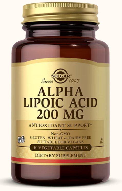 Solgar Alpha Lipoic Acid 200mg 50 VegCap