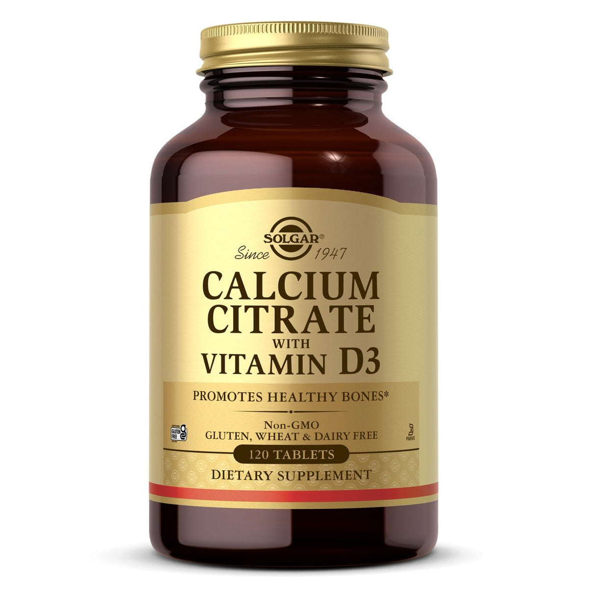 Solgar Calcium Citrate with Vitamin D3 120 Tablet