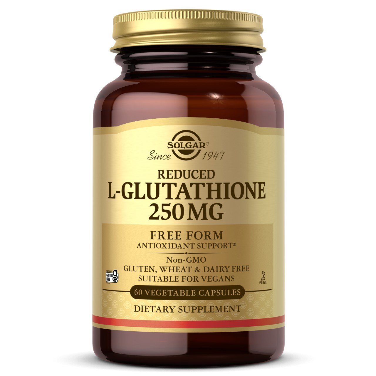 Solgar Reduced L-Glutathione 250mg 60 VegCap