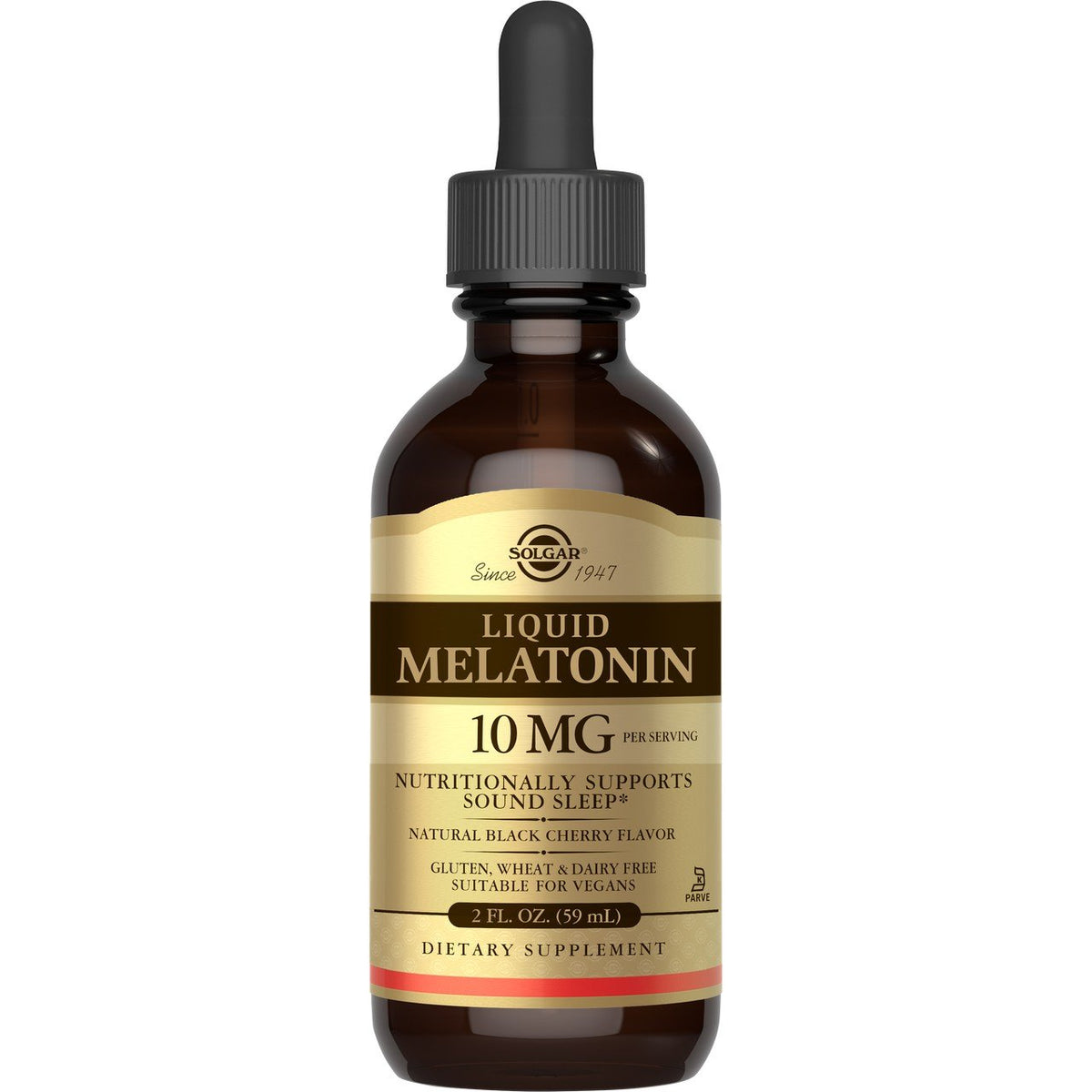 Solgar Liquid Melatonin-Natural Black Cherry-10 mg 2 oz Liquid