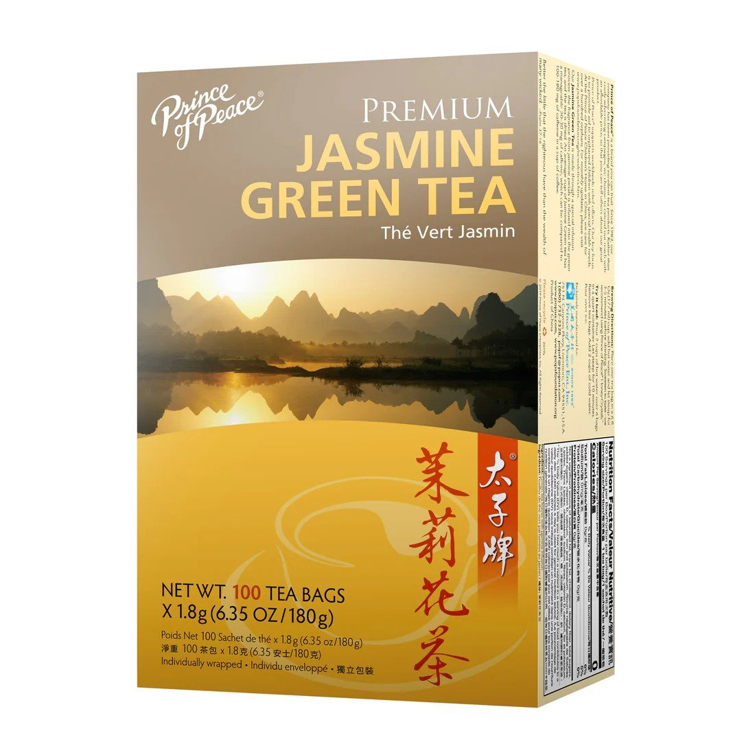 Prince Of Peace Premium Jasmine Green Tea 100 Tea Bag