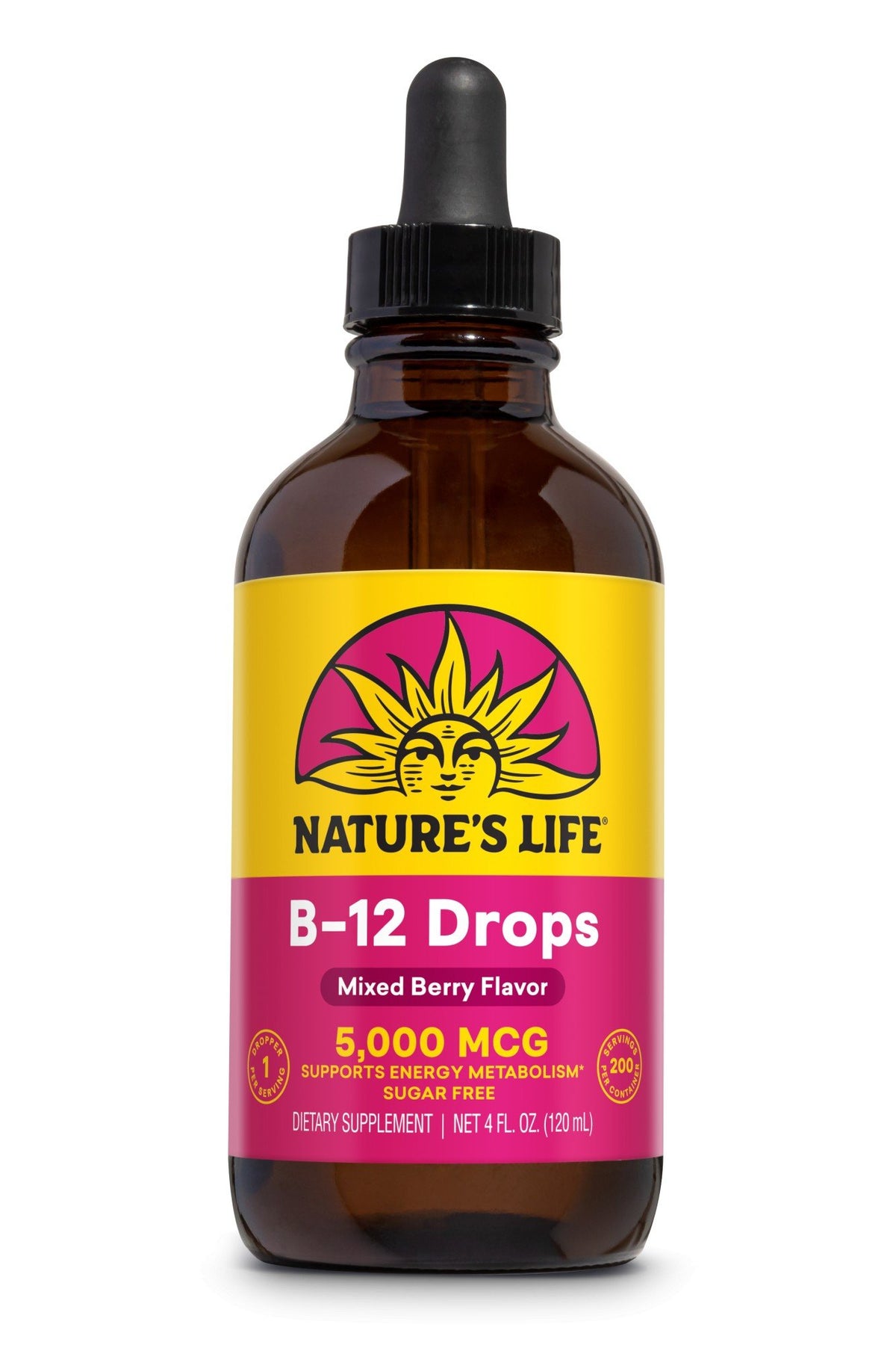 Natures Life B-12 Drops Mixed Berry Flavor 4 fl oz Liquid