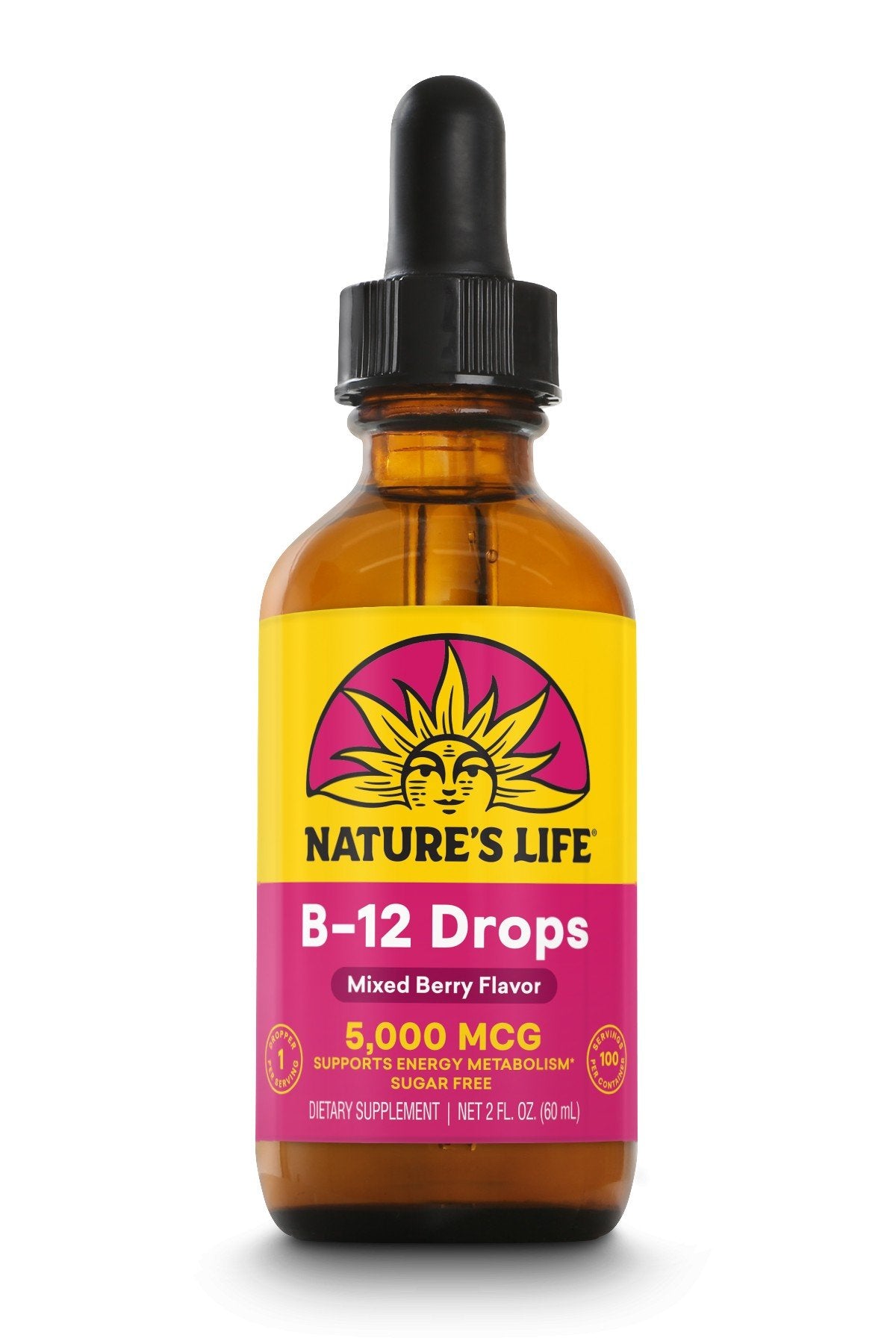 Natures Life B-12 Methlycobalamin Wild Berry 2 oz Liquid