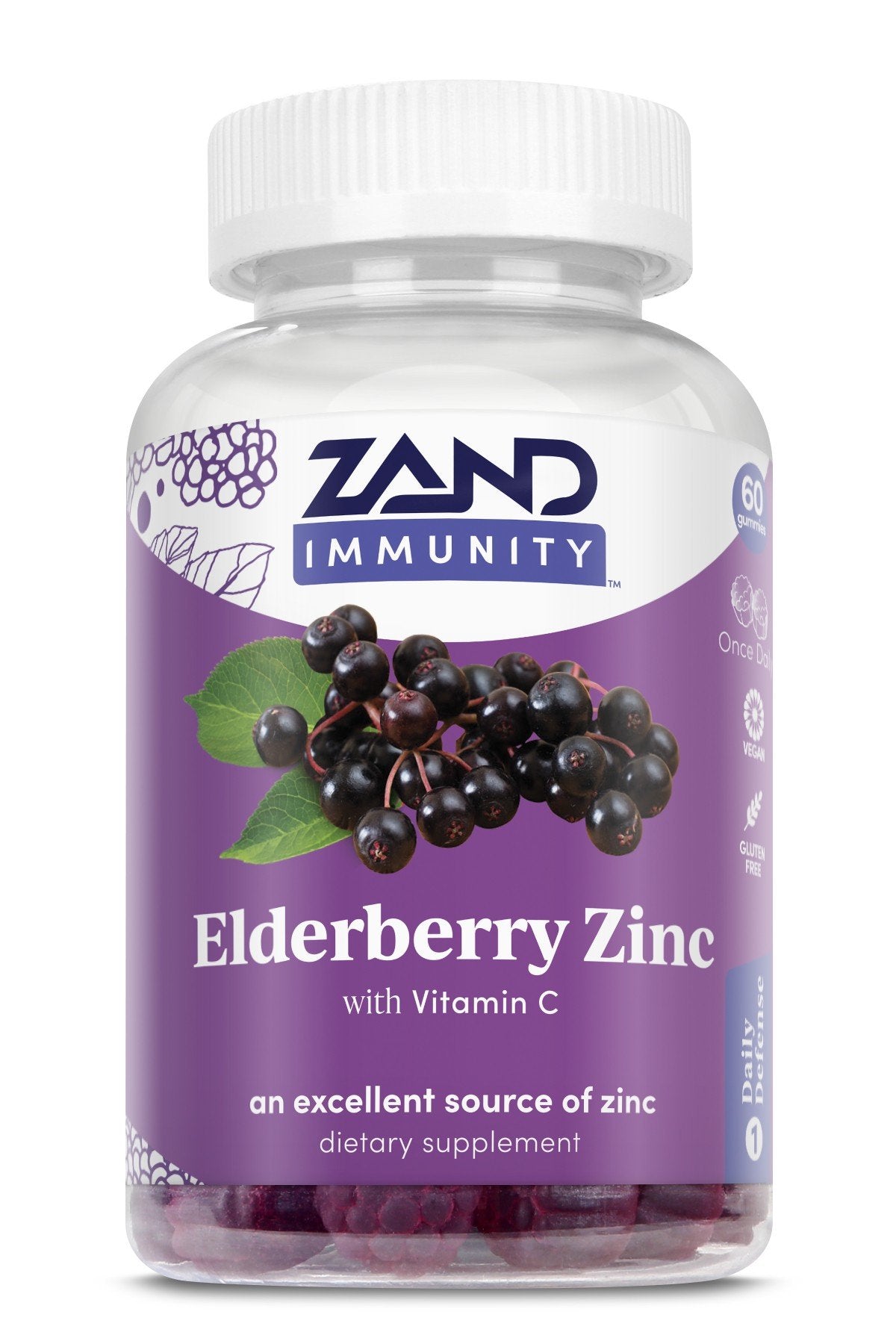 Zand Elderberry Zinc 60 Gummy