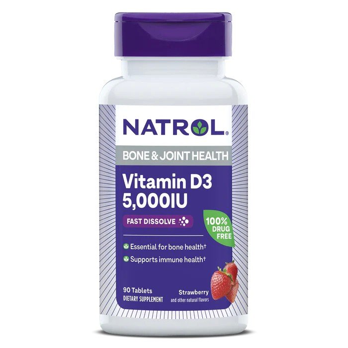 Natrol Vitamin D3 5000IU Fast Dissolve 90 Tablet