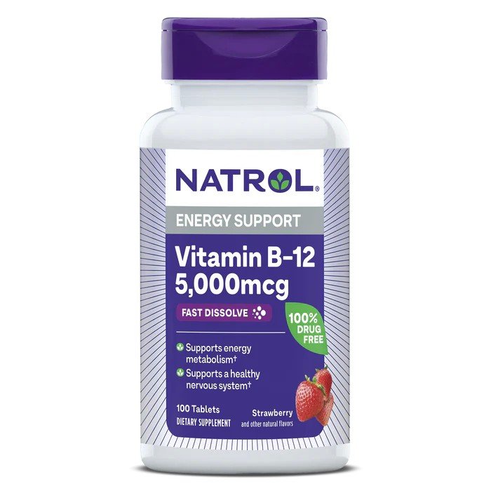 Natrol Vitamin B-12 5000MCG Fast Dissolve 100 Tablet