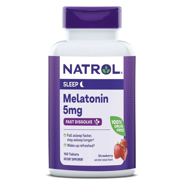 Natrol Melatonin 5 mg Fast Dissolve Strawberry 150 Tablet