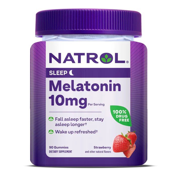Natrol Melatonin 10mg Gummies Strawberry Flavor 90 Gummy