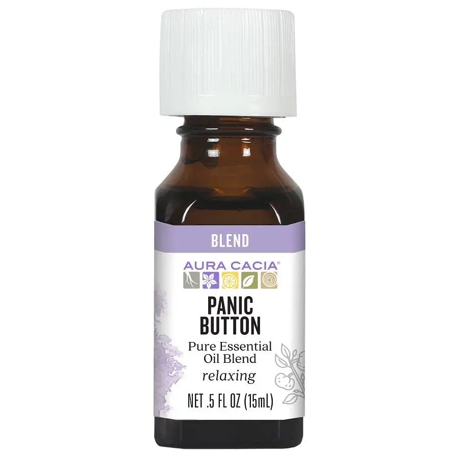 Aura Cacia Essential Solutions Panic Button 0.5 oz Oil