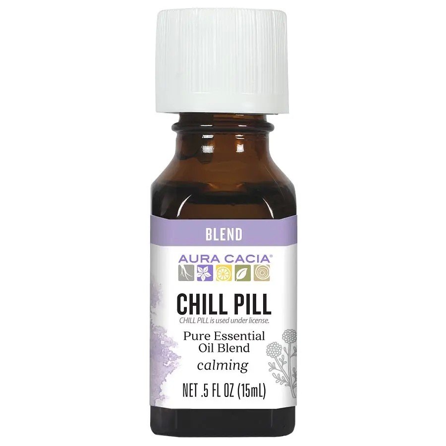 Aura Cacia Essential Solutions Oil Chill Pill 0.5 oz Oil