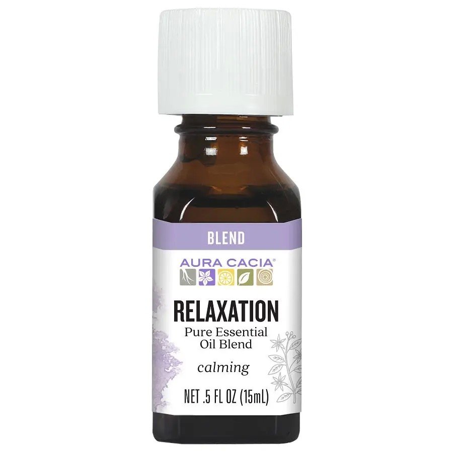 Aura Cacia Relaxing Essential Oil Blend 0.5 oz Oil