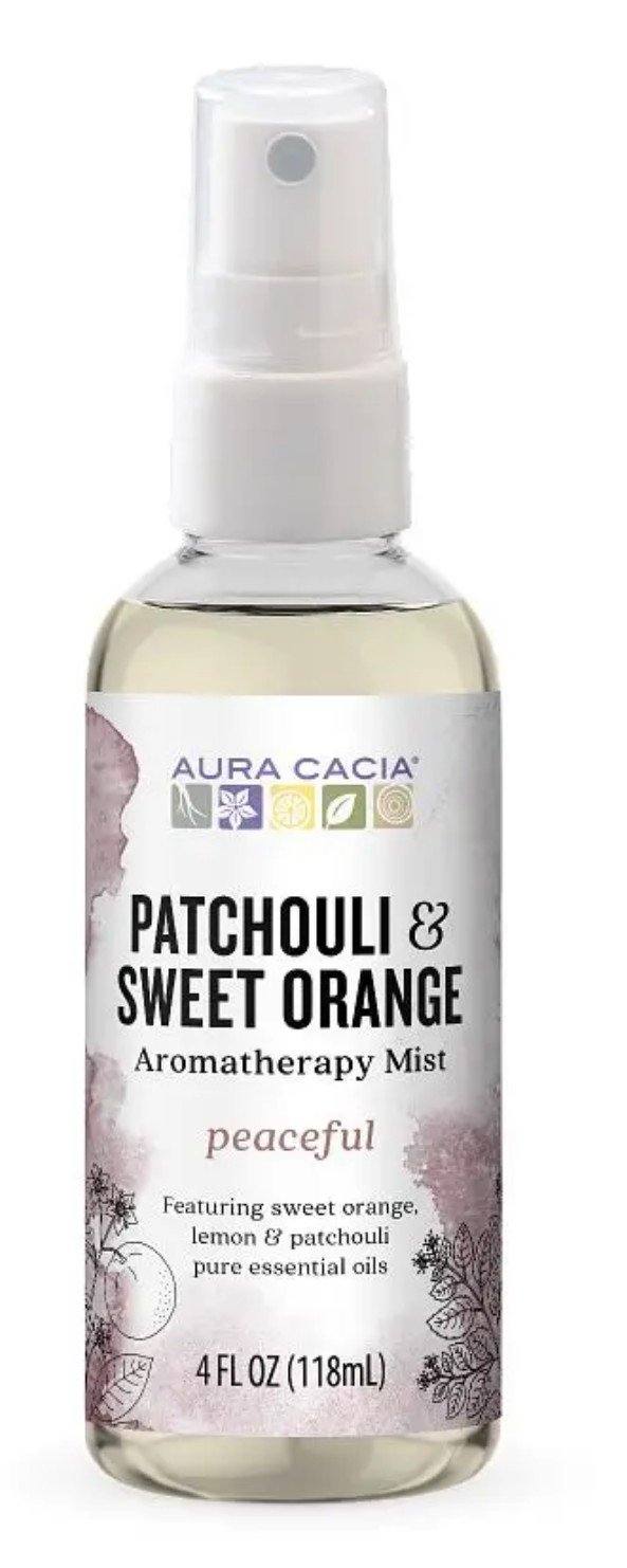 Aura Cacia Aromatherapy Mist Patchouli/Orange 4 oz Liquid