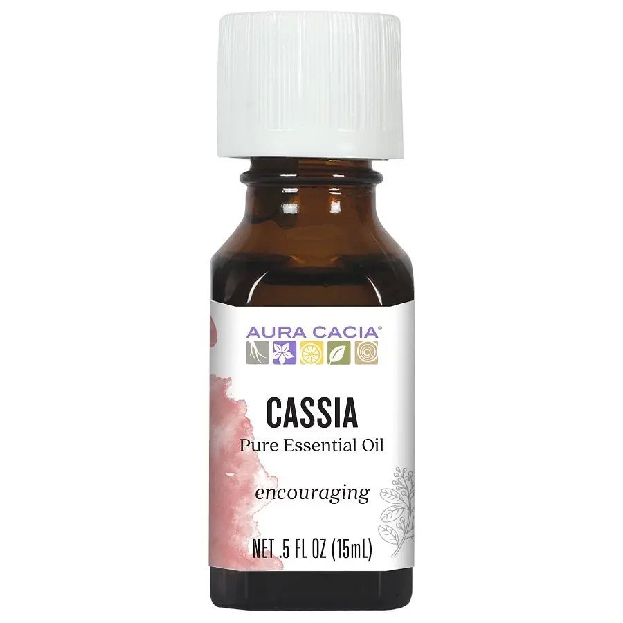 Aura Cacia Cassia (Cinnamon) Essential Oil 0.5 oz Oil