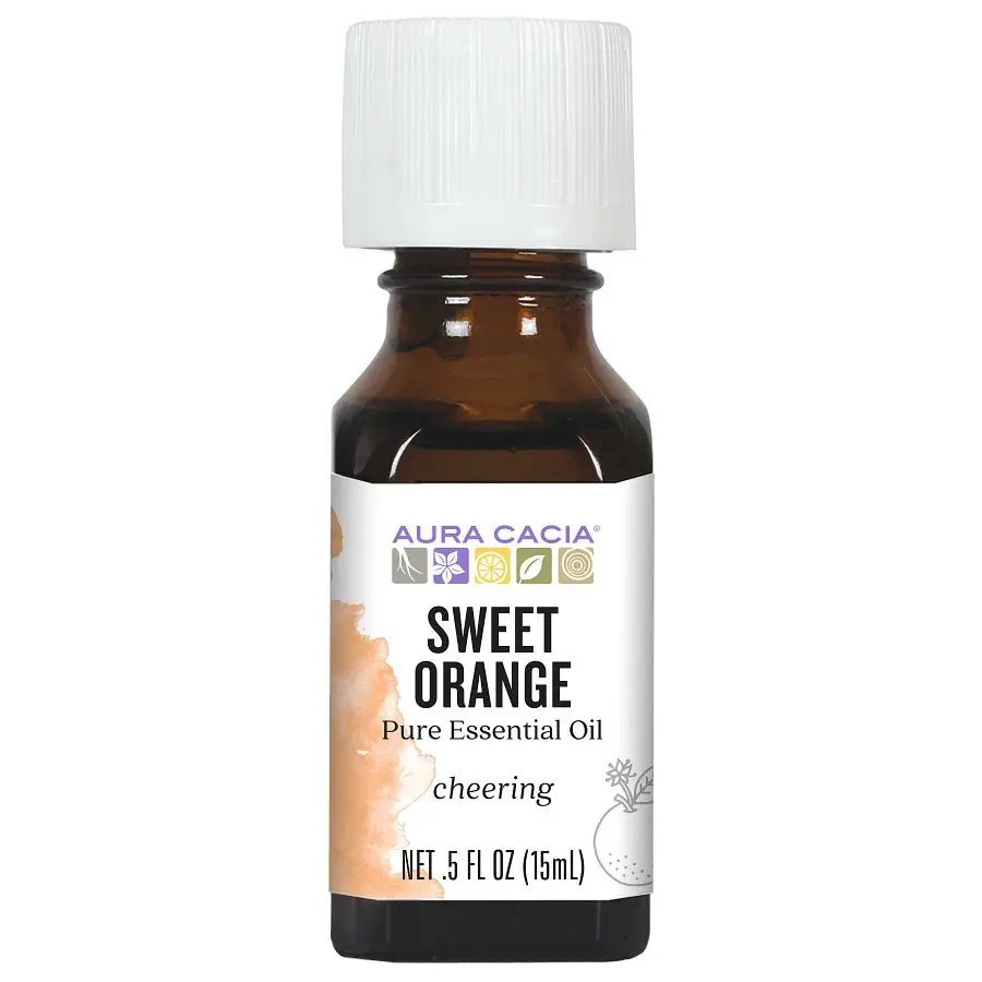 Aura Cacia Sweet Orange Essential Oil 0.5 oz Oil