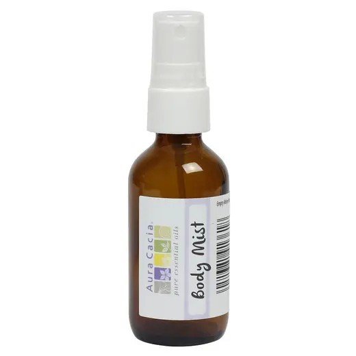 Aura Cacia Amber Mist Bottle with Writable Label 2 oz Bottle