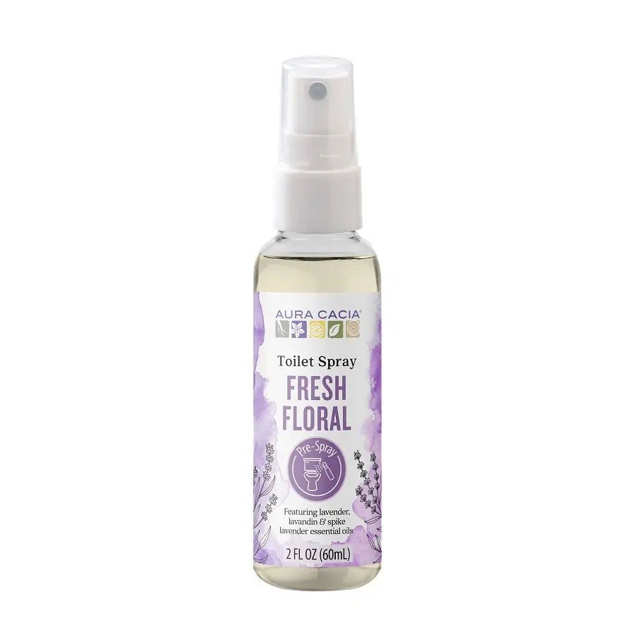 Aura Cacia Fresh Floral Toilet Spray 2 fl oz Spray