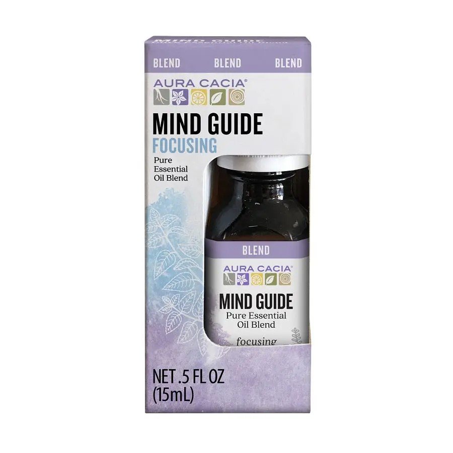 Aura Cacia Essential Oil Blend Mind Guide 0.5 fl oz Oil