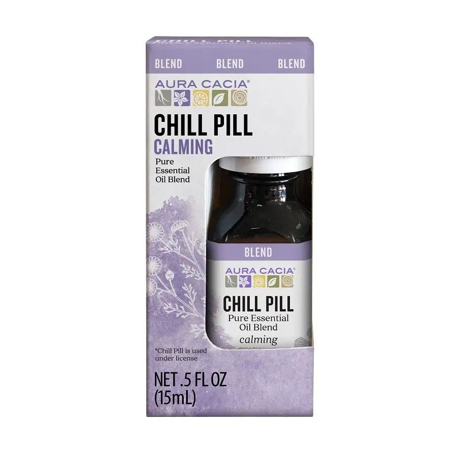 Aura Cacia Essential Oil Blend Chill Pill 0.5 fl oz Oil