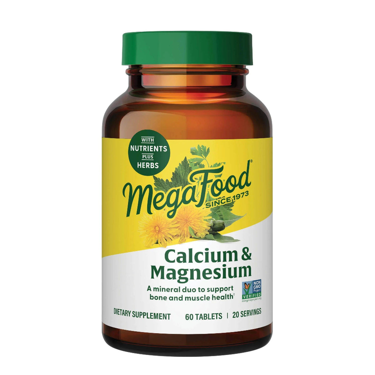 MegaFood Calcium &amp; Magnesium 60 Tablet