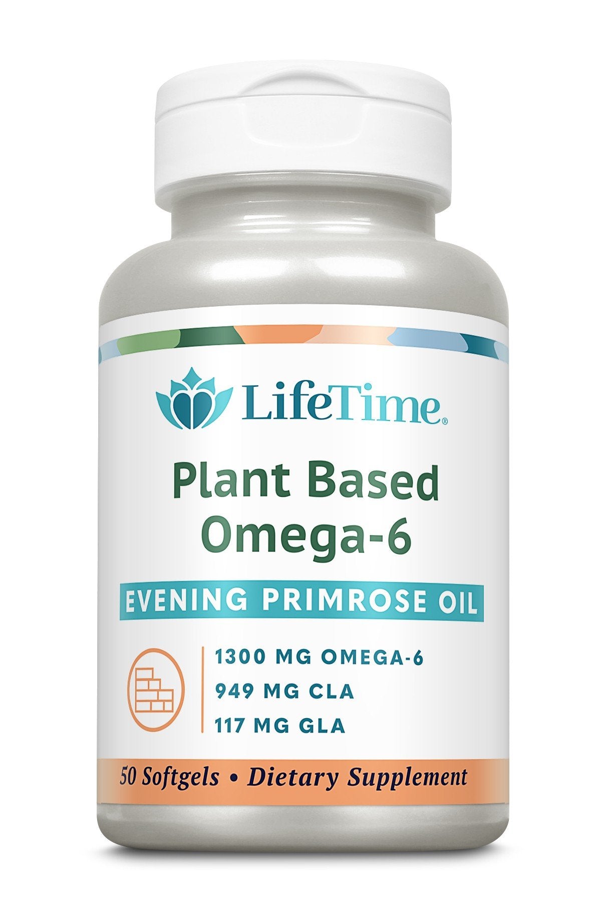 LifeTime Plant Based Omega-6 Evening Primrose Oil 50 Softgel