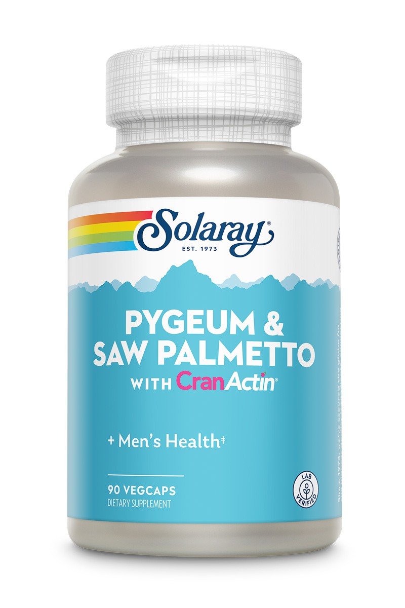 Solaray Pygeum &amp; Saw Palmetto with CranActin 90 Capsule