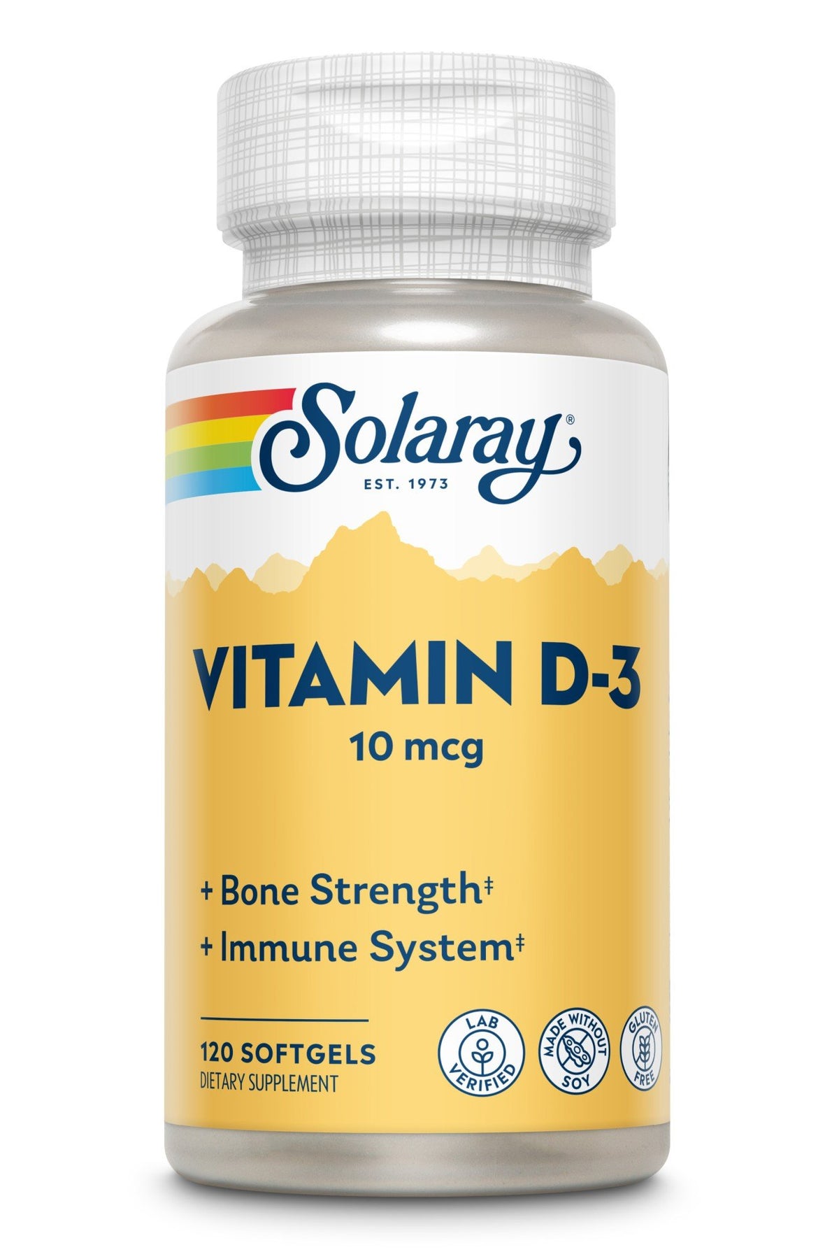 Solaray Vitamin D-3 400 IU 120 Softgel