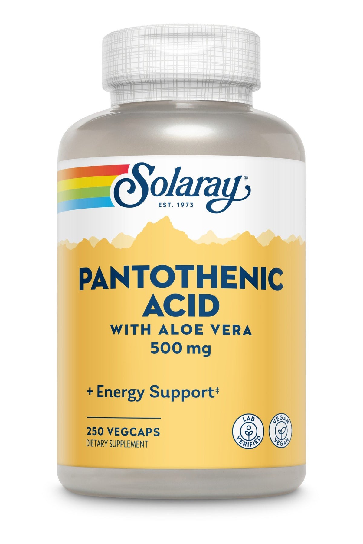 Solaray Pantothenic Acid 500mg 250 Capsule