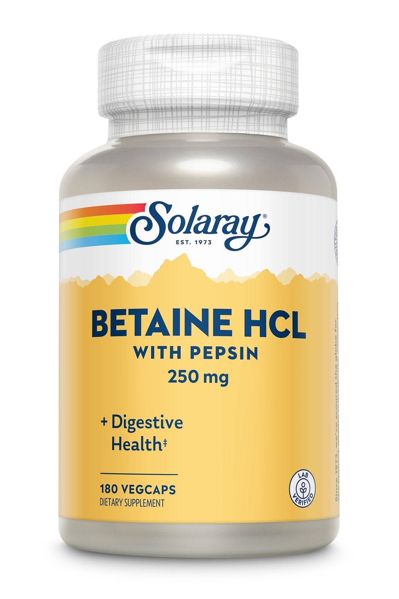 Solaray HCl With Pepsin 180 VegCaps