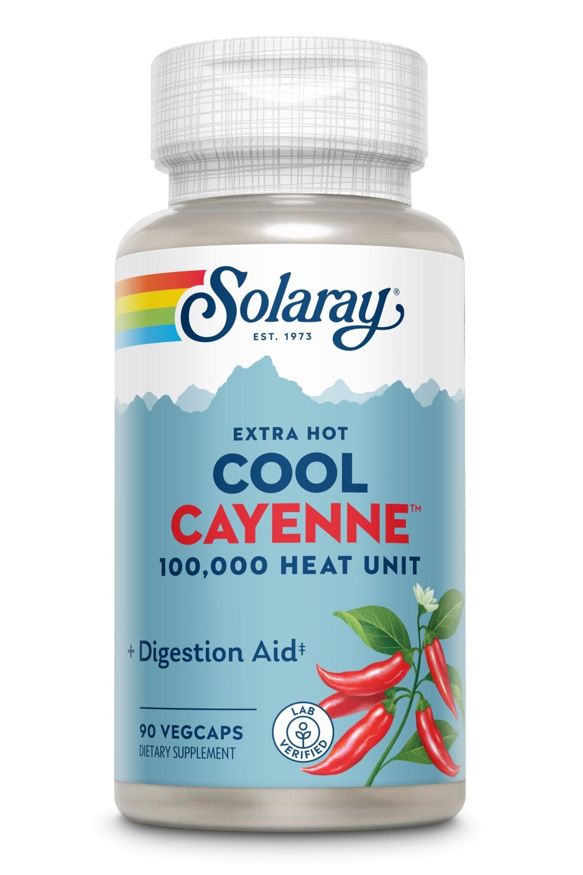 Solaray Extra Hot Cool Cayenne 100,000 HU 90 Capsule