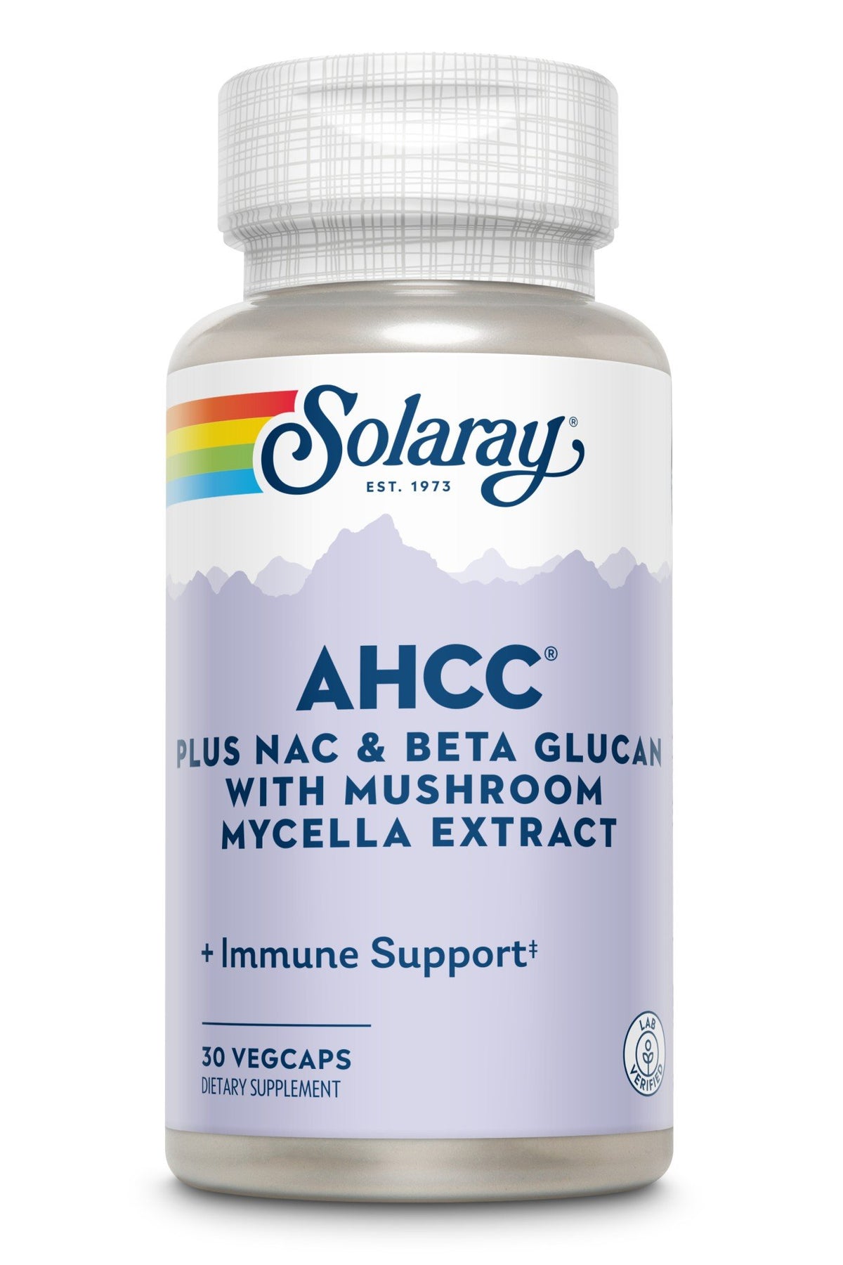 Solaray AHCC Plus NAC &amp; Beta Glucan 30 VegCap