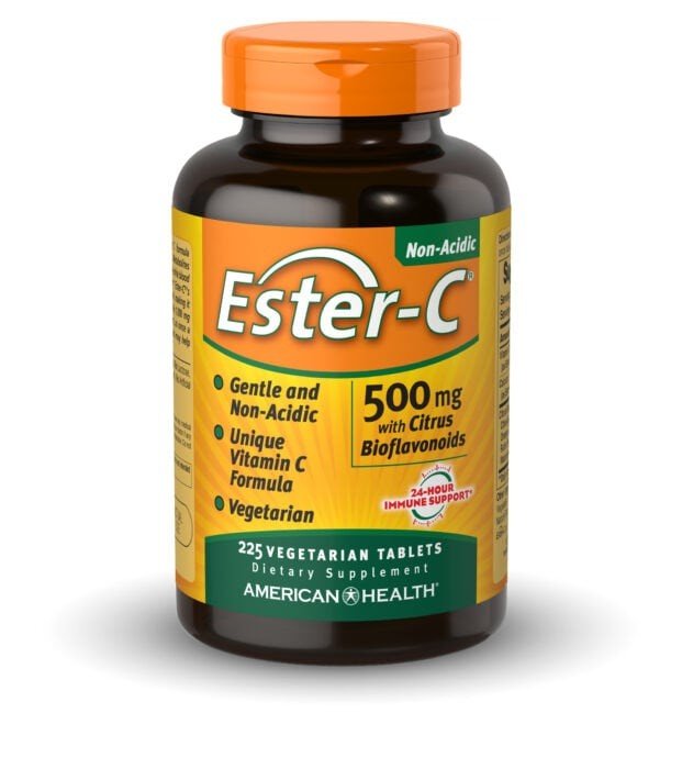 American Health Products Ester-C 500 mg With Citrus Bioflavonoids 225 Vegetarian Tablets